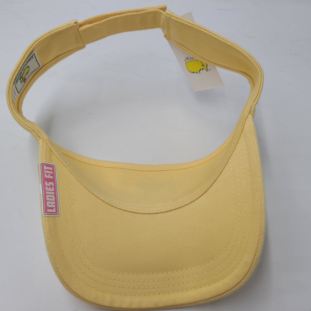 Women Masters Visor Hat Adjustable American Needle Yellow Green Golf Ladies Fit - Picture 9 of 11
